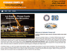 Tablet Screenshot of hydrauliccranesllc.com